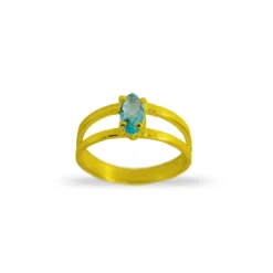 Anillo Nereida · 3 Colores -Alvent Tienda de ventas ANILLO DOBLE AGUAMARINA ORO ALVENT