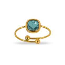 Anillo Soph Acero · 6 Colores -Alvent Tienda de ventas ANILLO PIEDRA VERDE AGUA AJUSTABLE ORO ALVENT