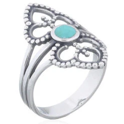 Anillo Arinya · 3 Piedras -Alvent Tienda de ventas ANILLO BOHO GRANDE TURQUESA