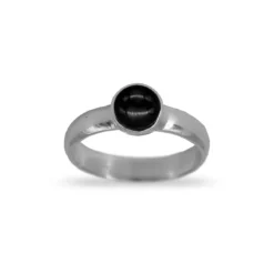 Anillo Amuleto -Alvent Tienda de ventas Anillo amuleto negro plata