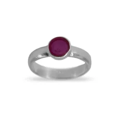 Anillo Amuleto -Alvent Tienda de ventas Anillo amuleto violeta plata
