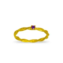 Anillo Lila Curl