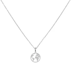 Collar Mapamundi · Plata