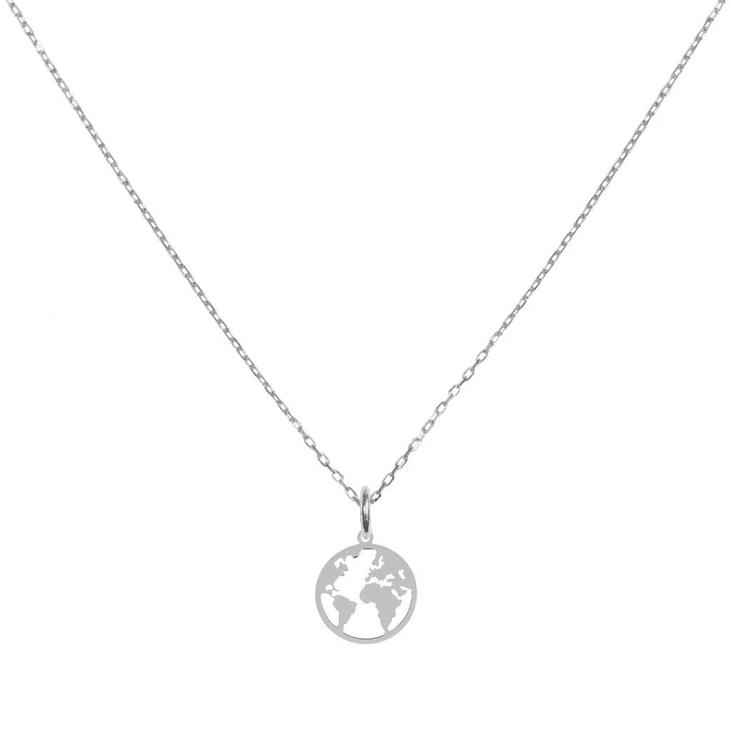 Collar Mapamundi · Plata 1 Collar Mapamundi · Plata