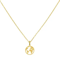 Collar Mapamundi · Plata 7 Collar Mapamundi · Plata -Alvent Tienda de ventas COLLAR MAPAMUNDI ORO ESLABONE ALVENT