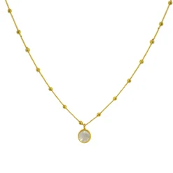 Collar Serenidad · 2 Piedras -Alvent Tienda de ventas COLLAR PIEDRA LUNA ORO ALVENT b924ff36 1881 4036 936d 610010d6cd95