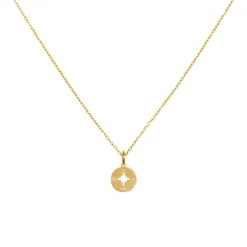 Collar Rosa De Los Vientos -Alvent Tienda de ventas COLLAR ROSA DE LOS VIENTOS ORO ESLABONE ALVENT