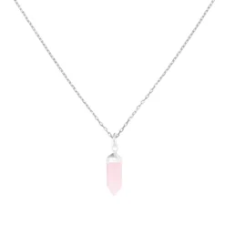Collar Péndulo Cuarzo Rosa
