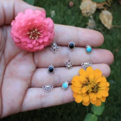 Pendientes Etram · 2 Piedras -Alvent Tienda de ventas IMG 6230