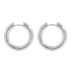 Aros Chunky · 2 Tamaños -Alvent Tienda de ventas aros chunky grandes plata