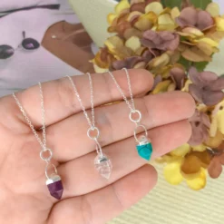 Collar Péndulo · 3 Piedras -Alvent Tienda de ventas collarpendulo 3colores scaled