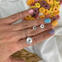 Collar Rosa De Los Vientos -Alvent Tienda de ventas rosa